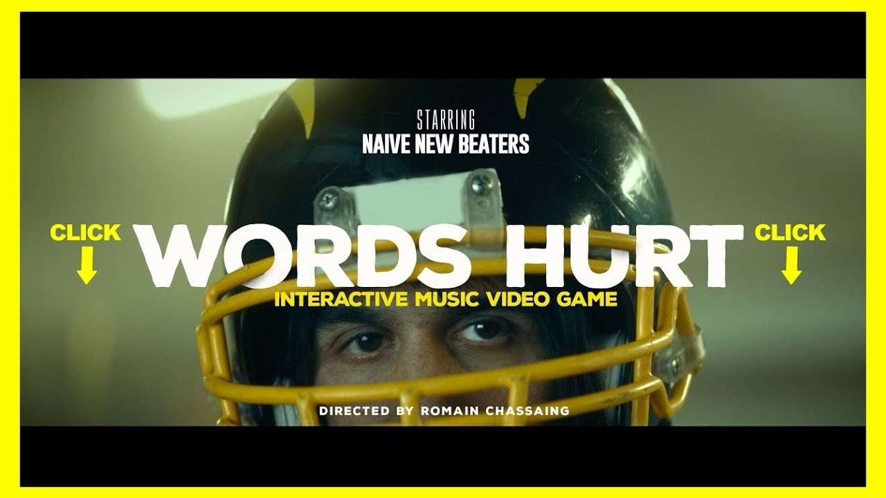 NAIVE NEW BEATERS - WORDS HURT (MUSIC VIDEO GAME)