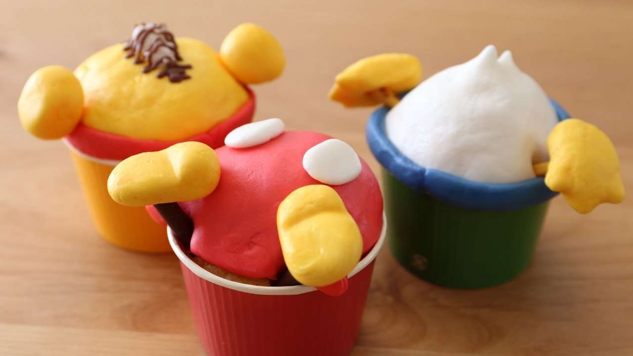 How to make Butt Cupcakes  【Disney Characters】