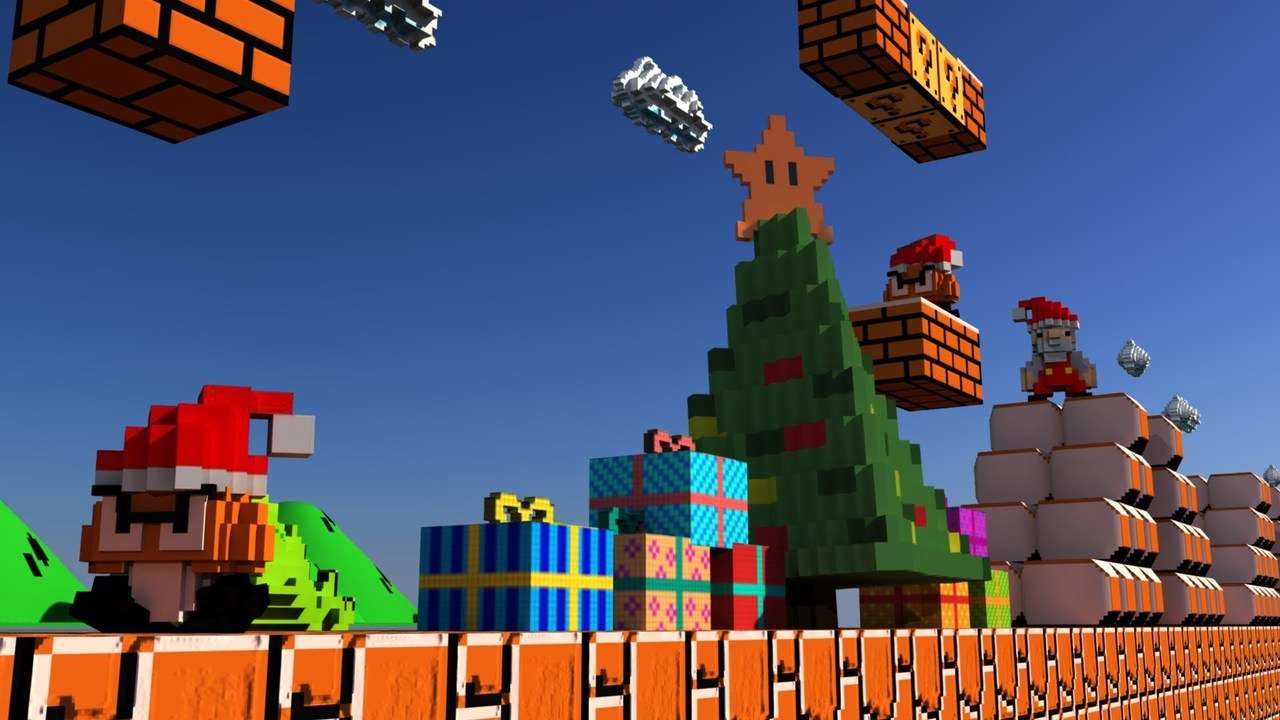 Super Mario Bros 3D 360 VR - Merry Christmas and Happy New Year