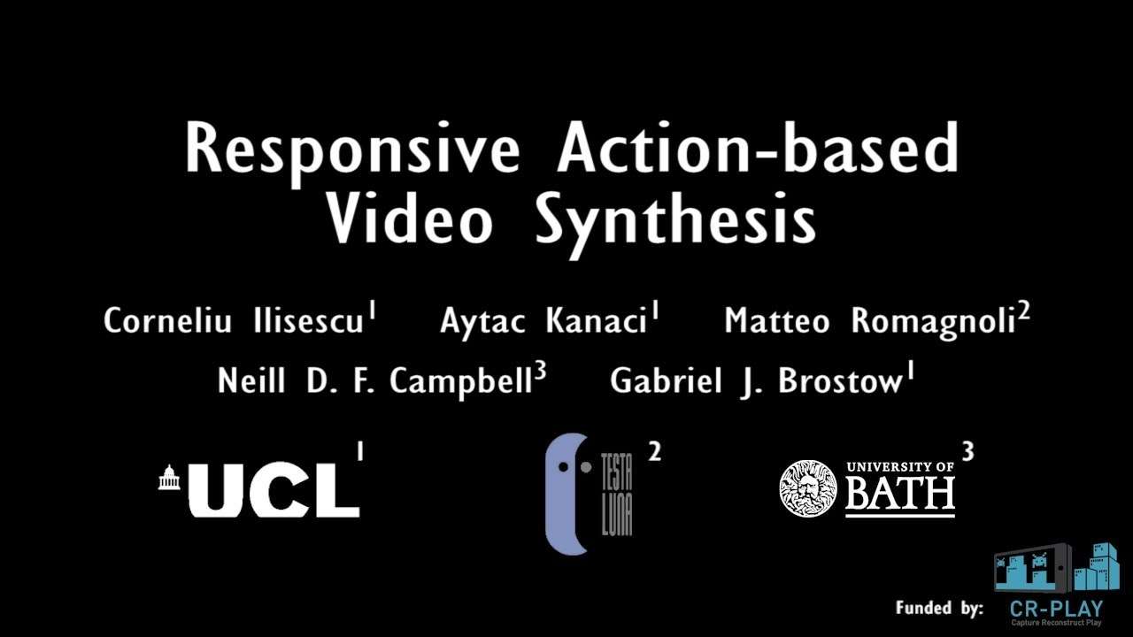 Responsive Action-based Video Synthesis