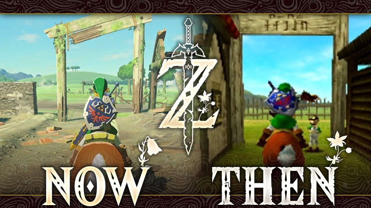 Hyrule Then and Now - Zelda: Breath of the Wild (Comparison)