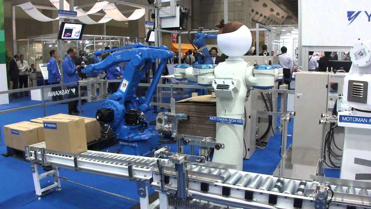 安川電機 双腕ロボットによる段ボール梱包 2011国際ロボット展