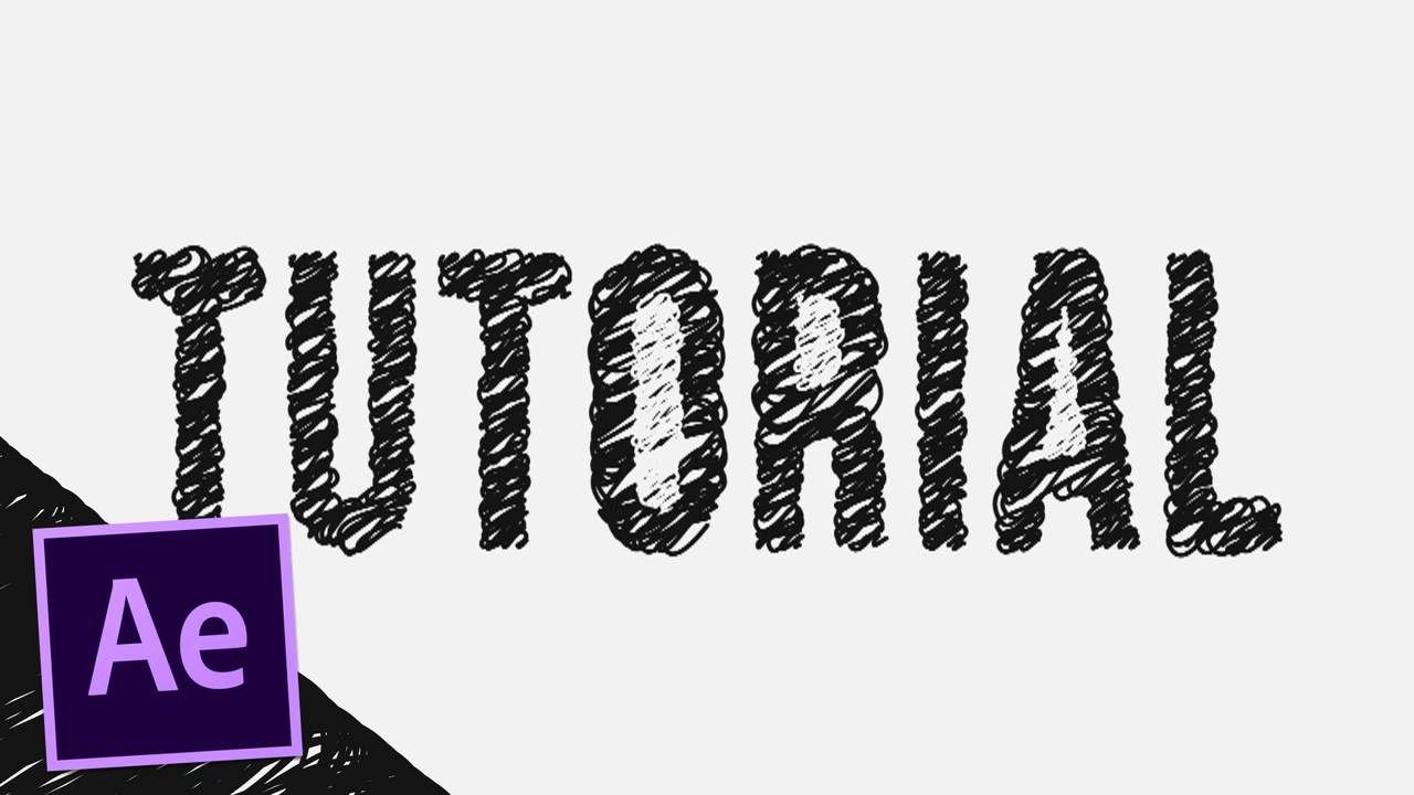Scribble Text - After Effects Tutorial