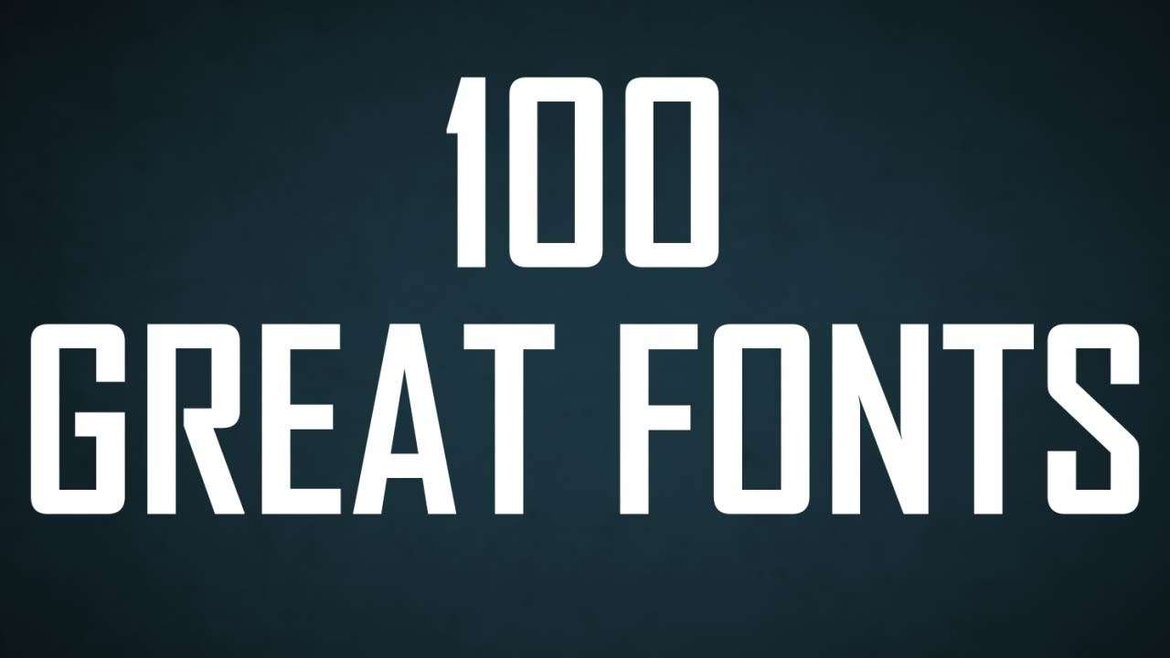100 Great Fonts