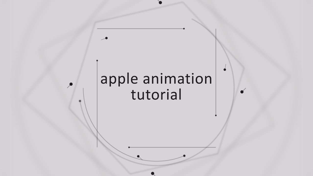 Apple animation After Effects tutorial