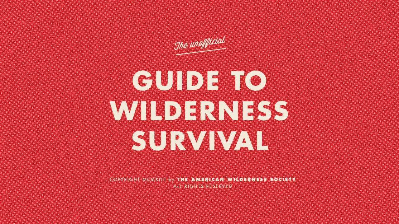 Guide to Wilderness Survival