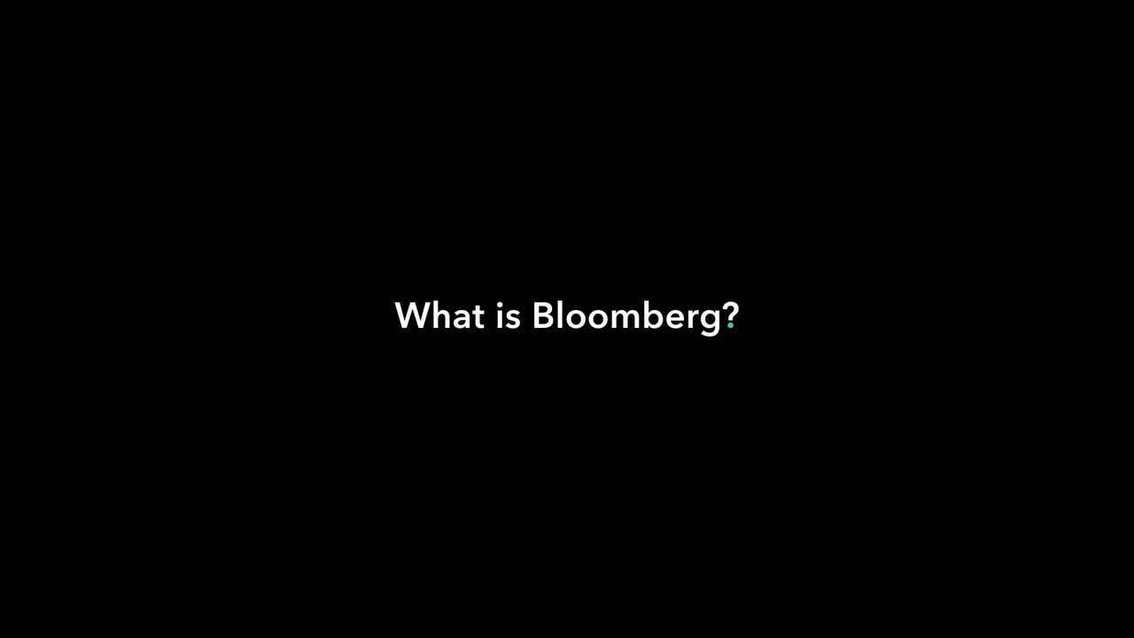 What is Bloomberg?