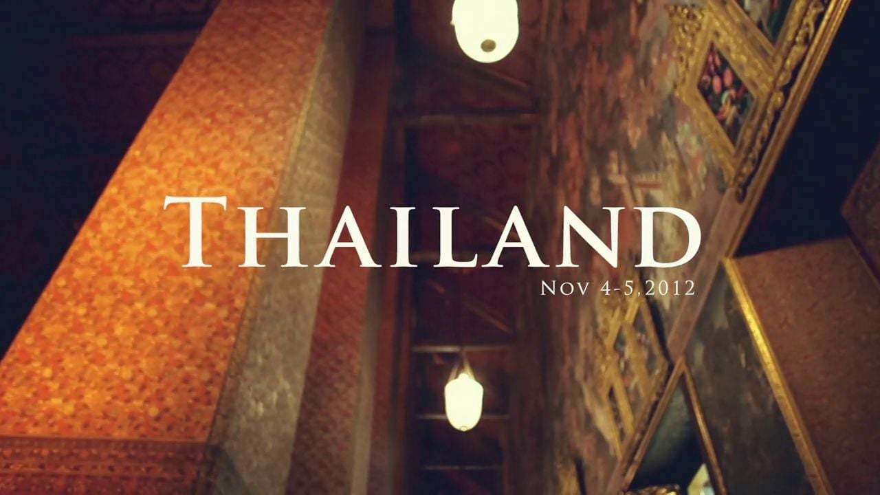 THAILAND Nov 4-5 , 2012
